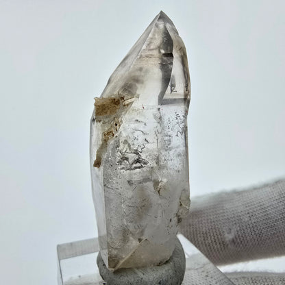 Enhydro Phantom Quartz fumé Sceptre Tip 1x Bubble Goboboseb, Namibie 50*19*18mm 