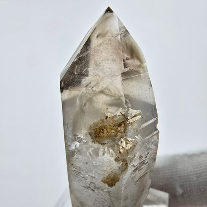 Enhydro Phantom Quartz fumé Sceptre Tip 1x Bubble Goboboseb, Namibie 50*19*18mm 
