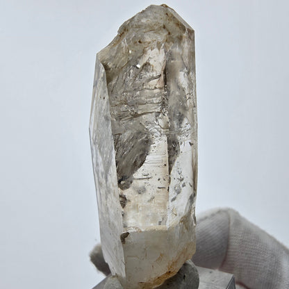 Enhydro Phantom Smoky Quartz Sceptre Tip 1x Bubble Goboboseb, Namibie 60*23*21mm 