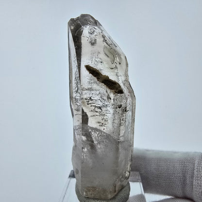 Enhydro Phantom Smoky Quartz Sceptre Tip 1x Bubble Goboboseb, Namibie 61*19*16mm 