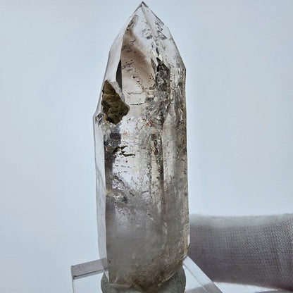 Enhydro Phantom Smoky Quartz Sceptre Tip 1x Bubble Goboboseb, Namibie 61*19*16mm 