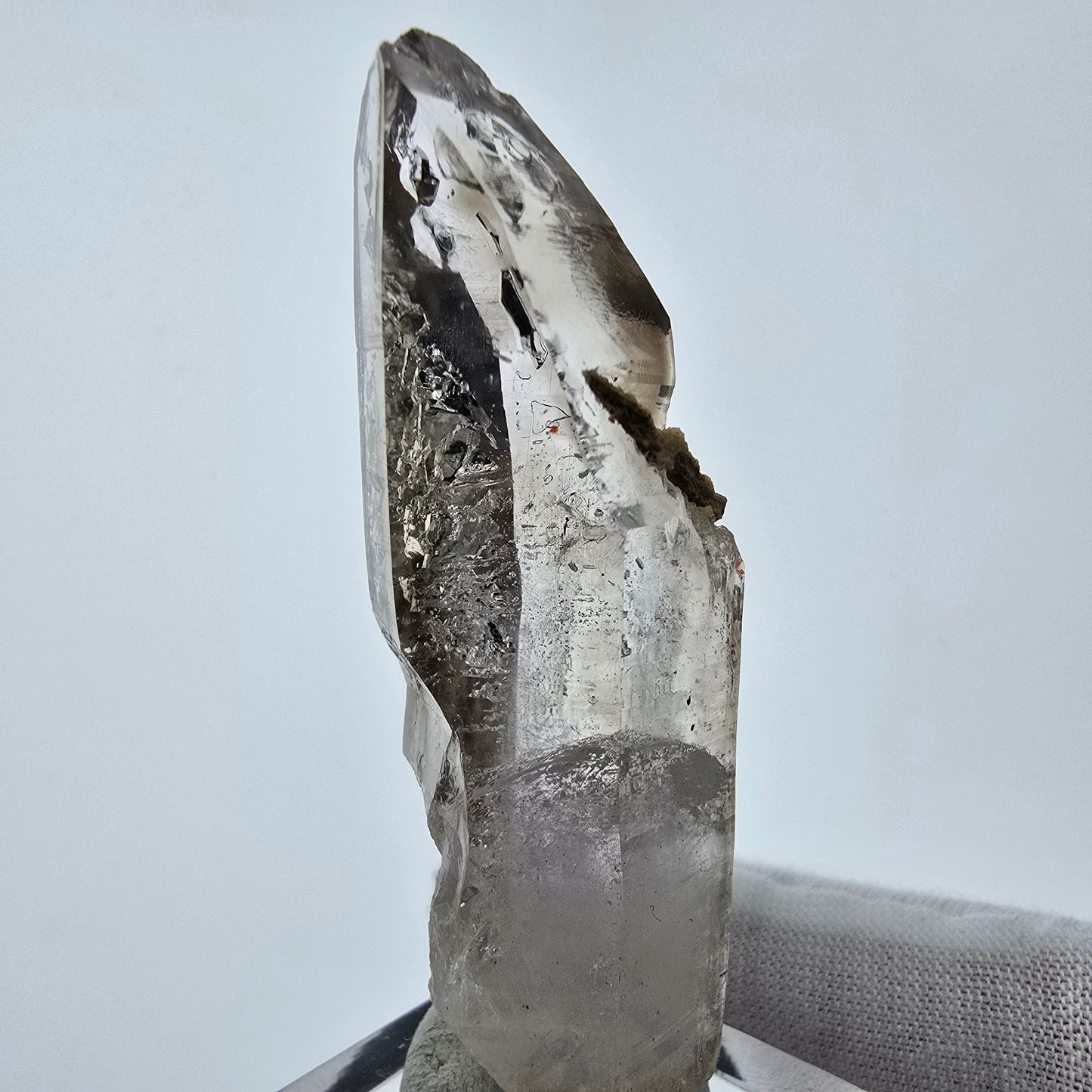 Enhydro Phantom Smoky Quartz Sceptre Tip 1x Bubble Goboboseb, Namibie 61*19*16mm 