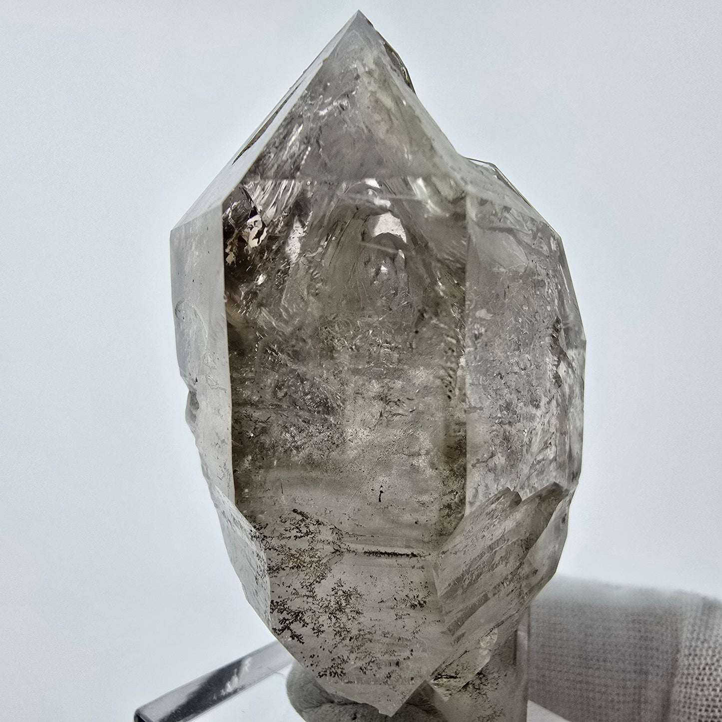 Enhydro Phantom Rauchquarz Zepter Spitze 1x Blase Goboboseb, Namibia 60*36*26mm