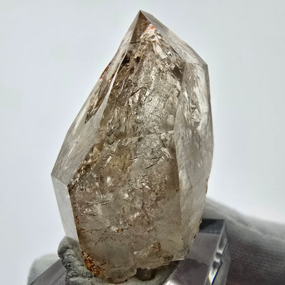 Enhydro Phantom Rauchquarz Zepter Spitze 2x Blase Goboboseb, Namibia 48*25*23mm