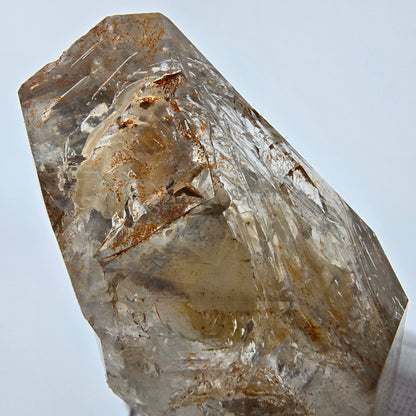 Enhydro Phantom Rauchquarz Zepter Spitze 2x Blase Goboboseb, Namibia 48*25*23mm