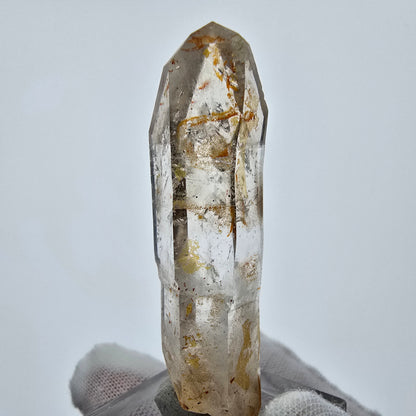 Enhydro Phantom Smoky Quartz Sceptre Tip 1x Bubble Goboboseb, Namibie 52*16*13mm 