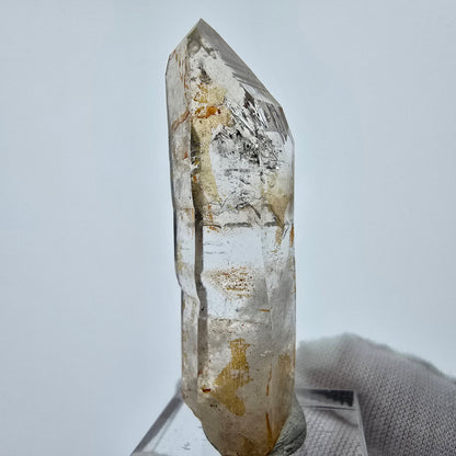 Enhydro Phantom Smoky Quartz Sceptre Tip 1x Bubble Goboboseb, Namibie 52*16*13mm 