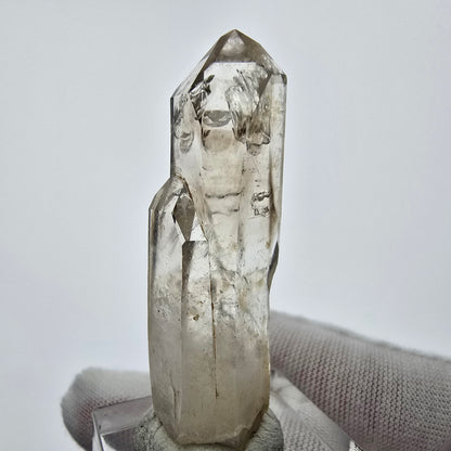 Enhydro Phantom Quartz fumé Sceptre Tip 1x Bubble Goboboseb, Namibie 48*14*12mm 