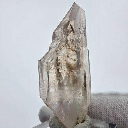 Enhydro Phantom Sceptre à Quartz Fumé Niveau 1x Bubble Goboboseb, Namibie 47*23*17mm 