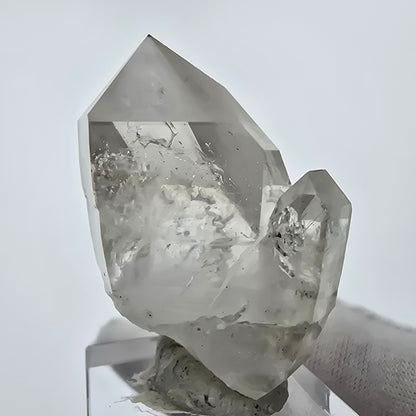 Enhydro Phantom Sceptre à Quartz Fumé Niveau 2x Bubble Goboboseb, Namibie 43*32*21mm 