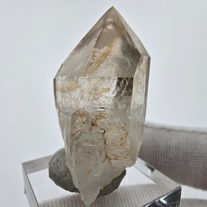 Enhydro Phantom Smoky Quartz Point 4x Bubble Goboboseb Namibie 41*25*19mm Collection 