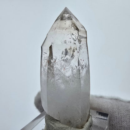 Enhydro Phantom Smoky Quartz Sceptre Tip 1x Bubble Goboboseb, Namibie 45*23*16mm 