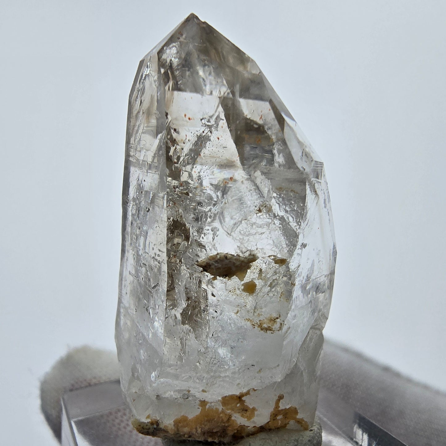 Enhydro Phantom Smoky Quartz Sceptre Tip 1x Bubble Goboboseb, Namibie 40*22*19mm 