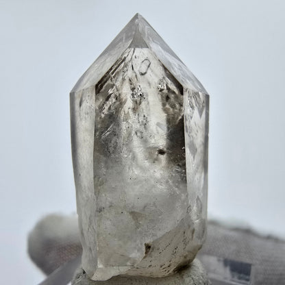 Enhydro Phantom Smoky Quartz Sceptre Tip 1x Bubble Goboboseb, Namibie 38*19*16mm 