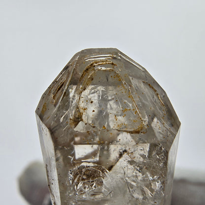 Embouts de sceptre à quartz fumé Enhydro Phantom 1x Bubble Goboboseb, Namibie 38*16*19mm 