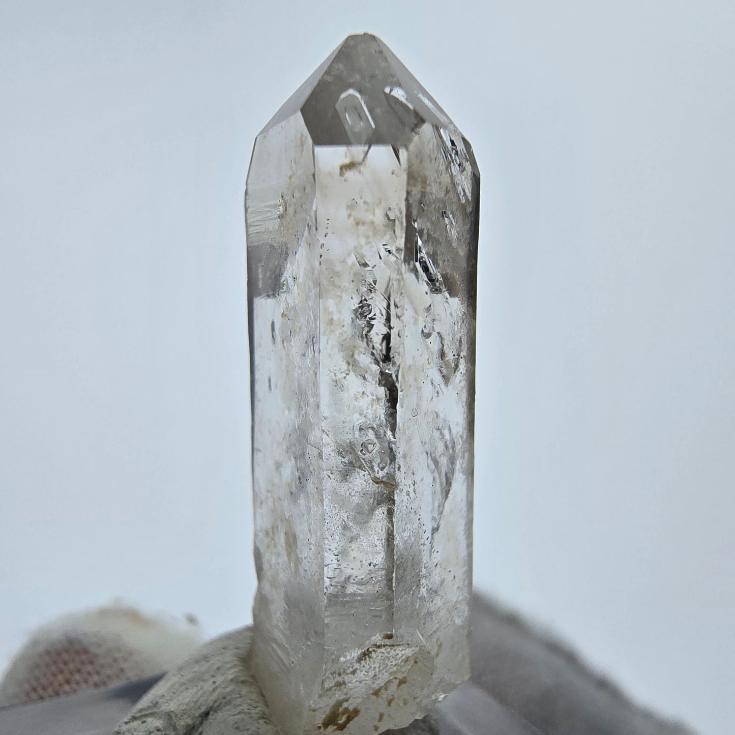 Enhydro Phantom Rauchquarz Spitze 1x Blase Goboboseb, Namibia 36*14*8mm Sammlung