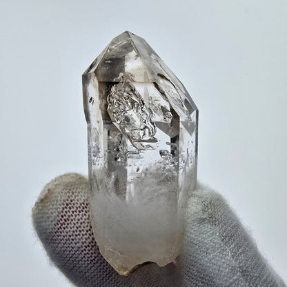 10x pointes de quartz fumé fantôme clair, sceptre de Goboboseb, collection Namibie Lot 