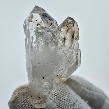10x pointes de quartz fumé fantôme clair, sceptre de Goboboseb, collection Namibie Lot 