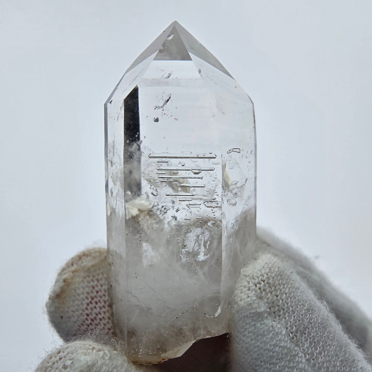 10x pointes de quartz fumé fantôme clair, sceptre de Goboboseb, collection Namibie Lot 