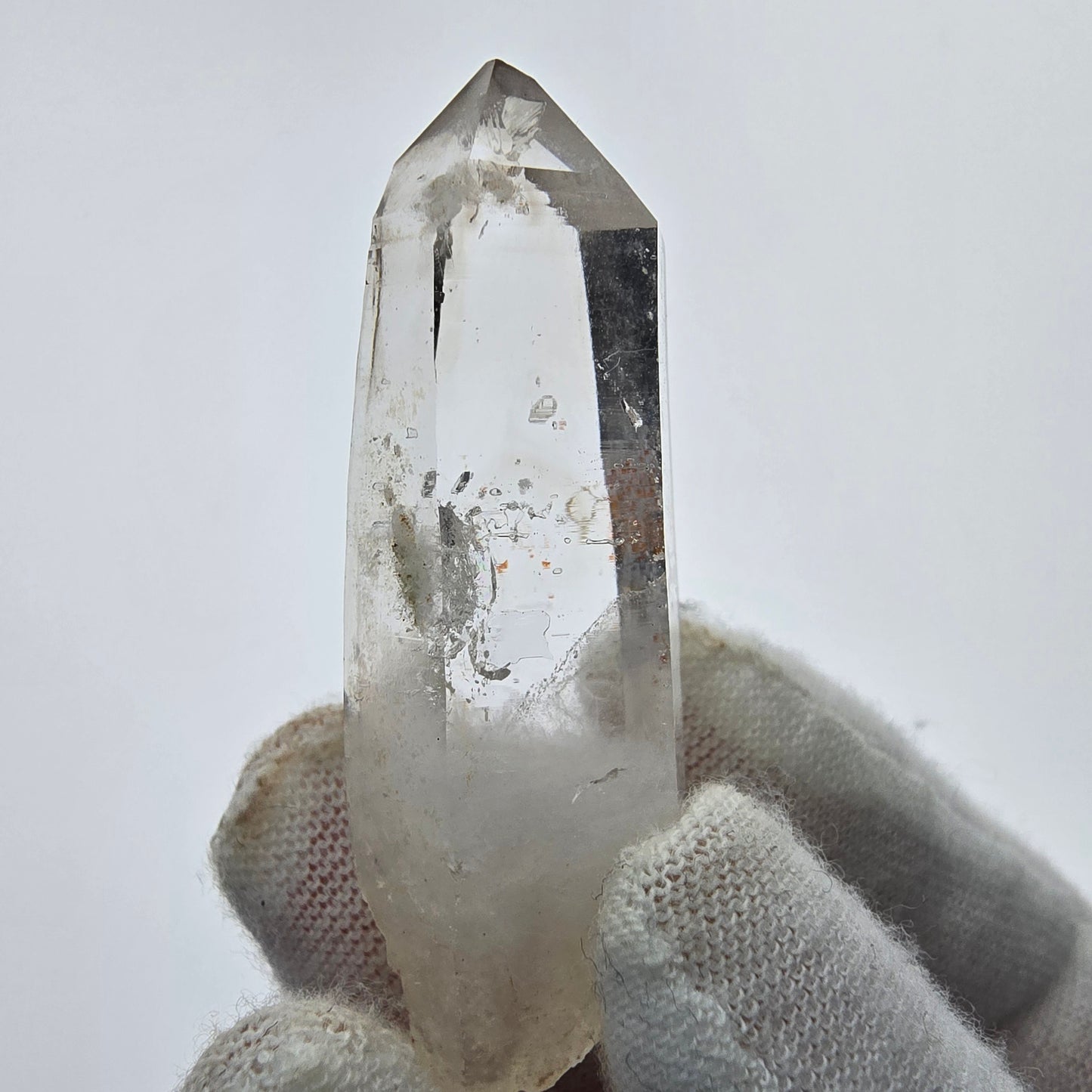 10x pointes de quartz fumé fantôme clair, sceptre de Goboboseb, collection Namibie Lot 