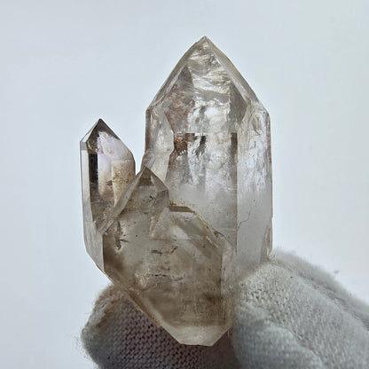 10x pointes de quartz fumé fantôme clair, sceptre de Goboboseb, collection Namibie Lot 