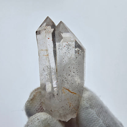 10x pointes de quartz fumé fantôme clair, sceptre de Goboboseb, collection Namibie Lot 