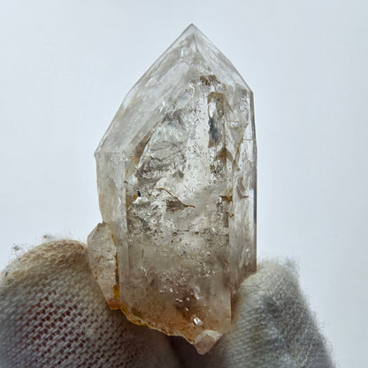 12x pointes de quartz fumé fantôme clair, sceptre de Goboboseb, collection Namibie Lot 