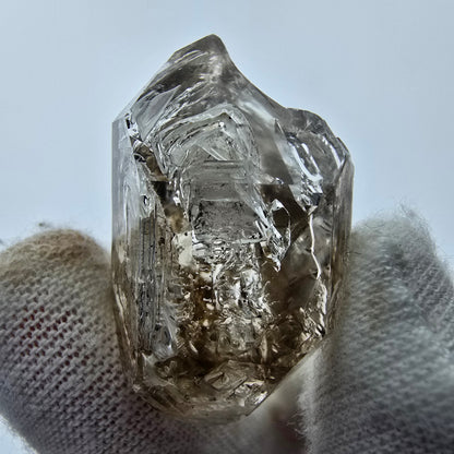 12x pointes de quartz fumé fantôme clair, sceptre de Goboboseb, collection Namibie Lot 