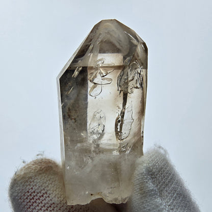 12x pointes de quartz fumé fantôme clair, sceptre de Goboboseb, collection Namibie Lot 