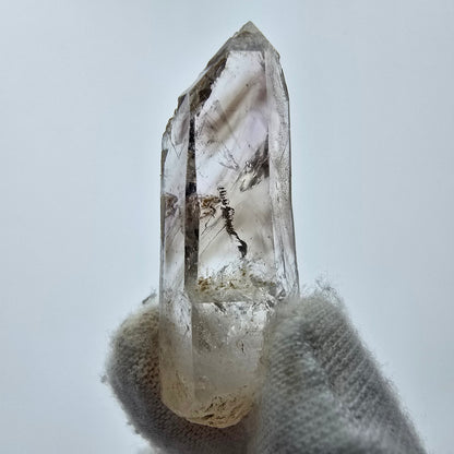 12x pointes de quartz fumé fantôme clair, sceptre de Goboboseb, collection Namibie Lot 