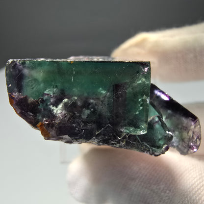 Rare Phantom Fluorite Cube Tier Tie-Dye Pocket, Okorusu, Namibie 28*32*15mm 