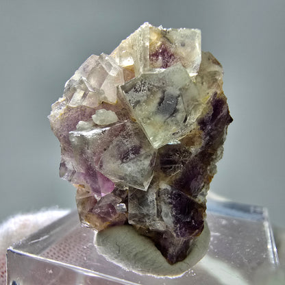 Cubes de fluorite fantôme UV rares, qualité quartz Brandberg, Namibie 28*18*17mm 