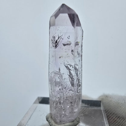 Cristal d'améthyste fantôme Enhydro 1x Bubble Goboboseb, Namibie 36*10*7mm Collection 