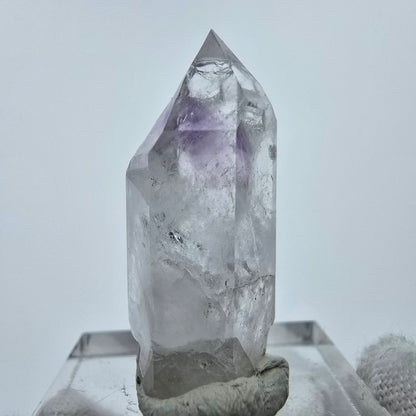 Cristal d'améthyste fantôme transparent Streep Mine Goboboseb Namibie 31*13*12mm 