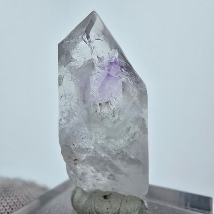 Cristal d'améthyste fantôme transparent Streep Mine Goboboseb Namibie 31*13*12mm 
