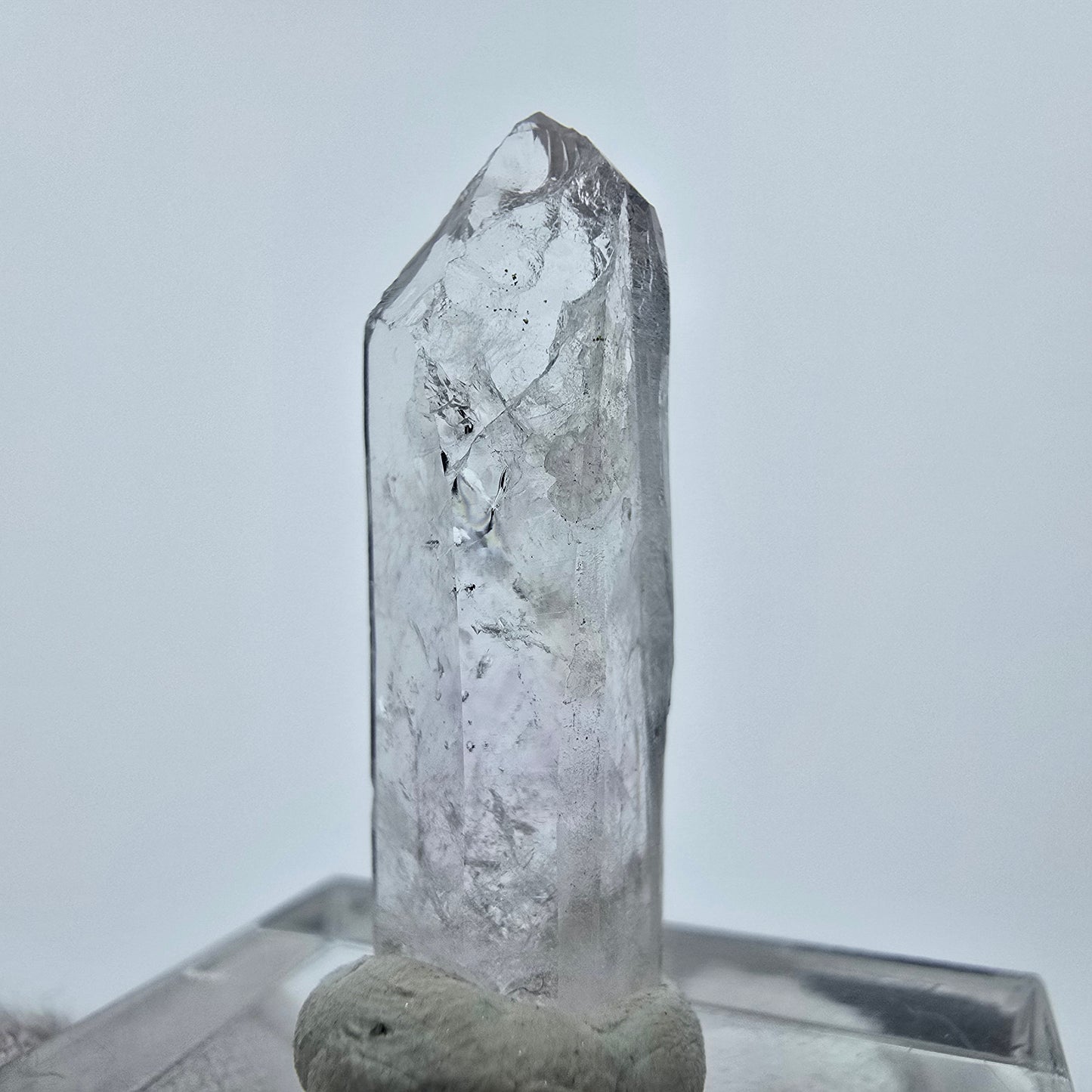 Clear Rock Crystal Quartz with Analcim Streep Mine Goboboseb Namibia 26*8*7mm 