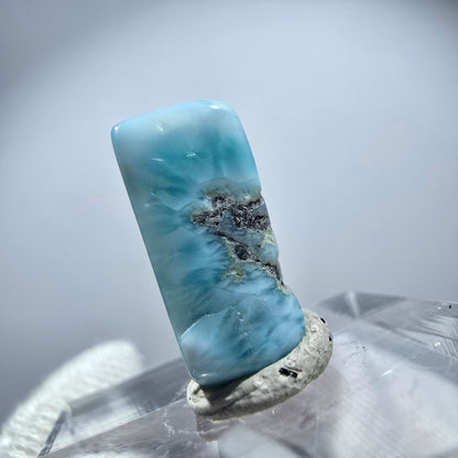 Schöner Larimar, poliert Dominikanische Republik 17*7*8mm