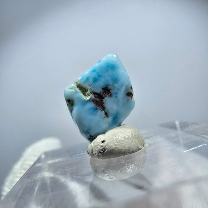 Schöner Larimar, poliert Dominikanische Republik 13*8*8mm