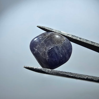 Cristal de tanzanite rare, poli bleu Tanzanie 14*13*6mm 