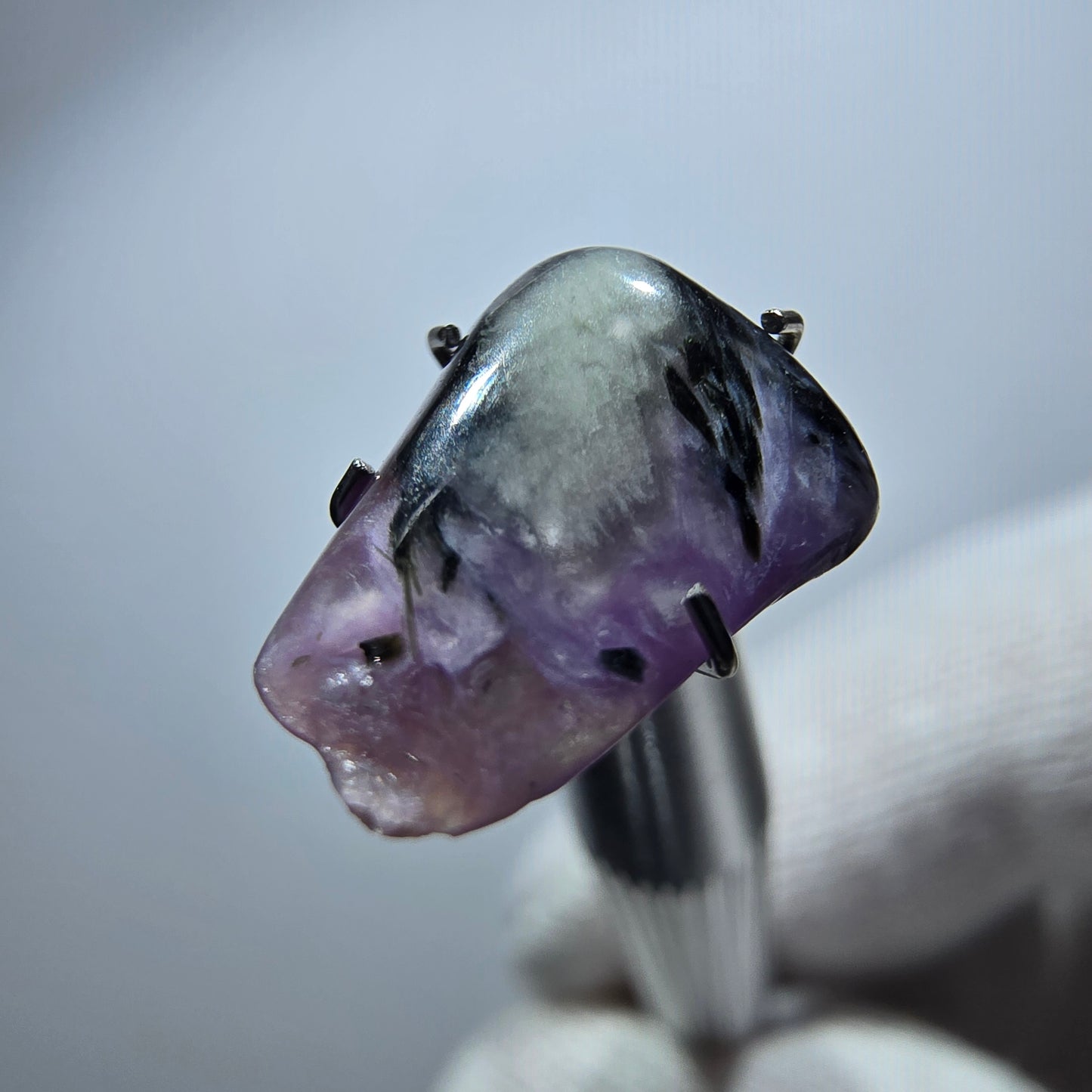 Rare Charoite crystal purple, polished Russia 12*9*4mm 