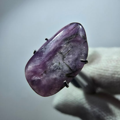 Rare Charoite crystal purple, polished Russia 16*10*2mm 
