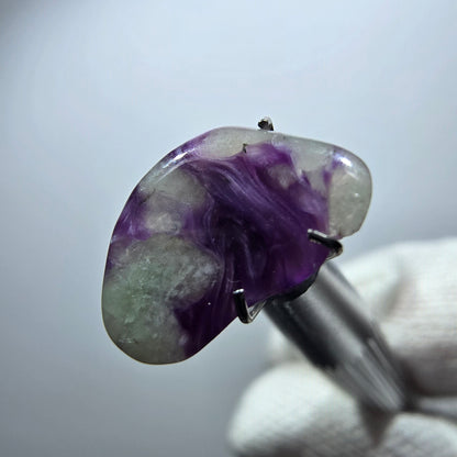 Rare Charoite crystal purple, polished Russia 14*10*4mm 