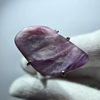 Rare Charoite crystal purple, polished Russia 18*10*3mm 