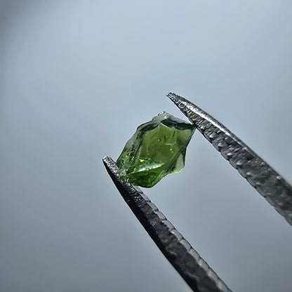 Cristal de tourmaline verdélite rare, vert Minas Gerais, Brésil #7981