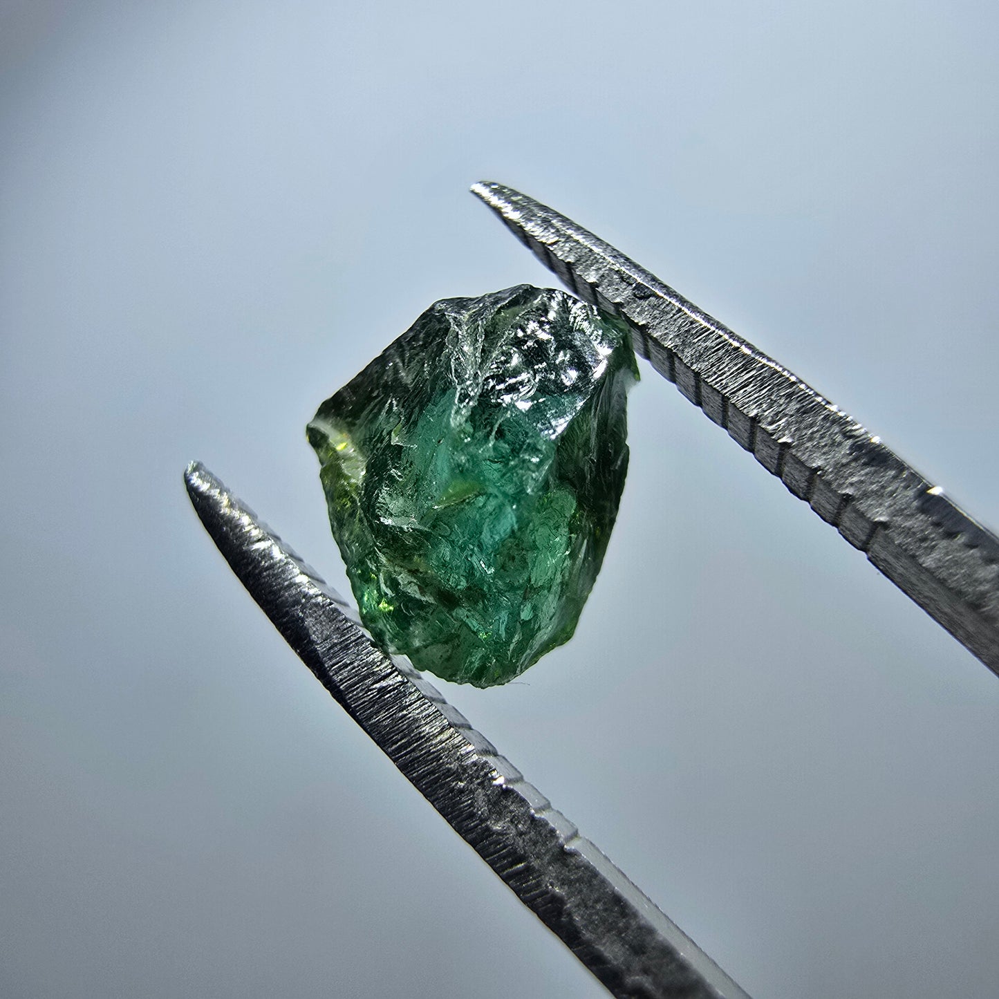 Cristal de tourmaline verdélite rare, vert Minas Gerais, Brésil #7983