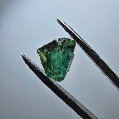 Cristal de tourmaline verdélite rare, vert Minas Gerais, Brésil #7983