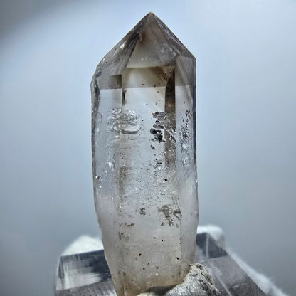 Enhydro Phantom Smoky Quartz Scepter, 1x Bubble Goboboseb, Namibia 39*12*14mm 