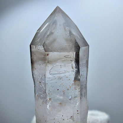 Sceptre Enhydro Phantom Smoky Quartz DT, 1x Bubble Goboboseb, Namibie 45*15*13mm 