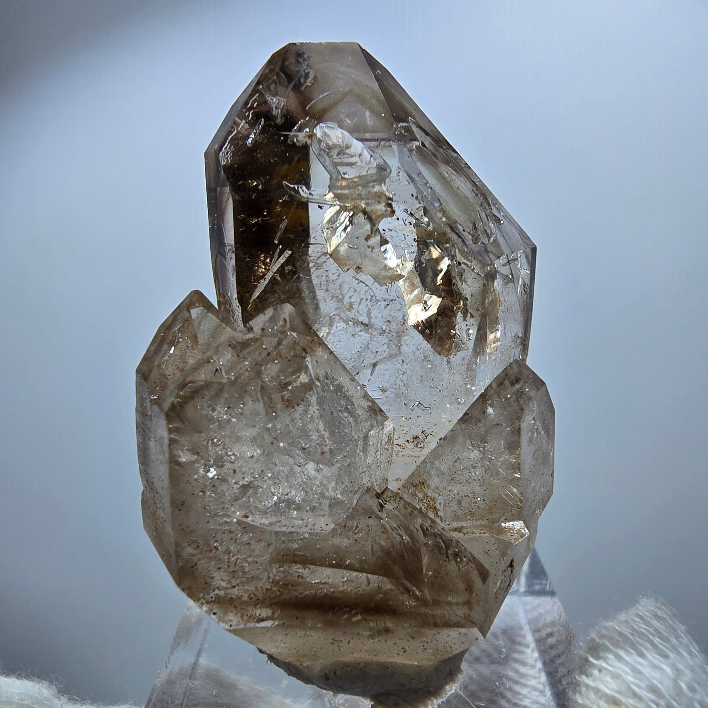 Clear Phantom Smoky Quartz Scepter Cluster Goboboseb, Namibia 42*29*24mm 