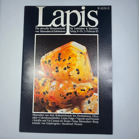Magazine minéral Lapis Année 1983 Mois 2 Magazine